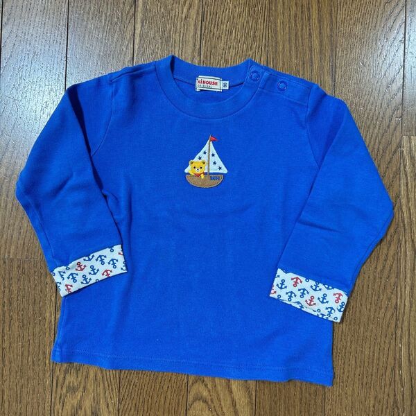 ミキハウス 90センチ ロングTシャツ カットソー 長袖Tシャツ ロンT ミキハウス