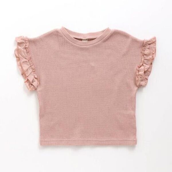 アプレレクール100センチ ワッフルTシャツ カットソー 半袖 トップス Tシャツ