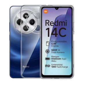 For Redmi 14C ケース クリア
