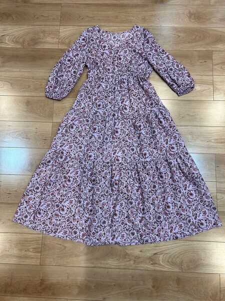 No.77 GU ペイズリー ワンピース ピンク