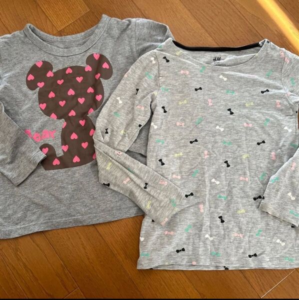 女の子 ロンT 長袖 Tシャツ セット 110セット