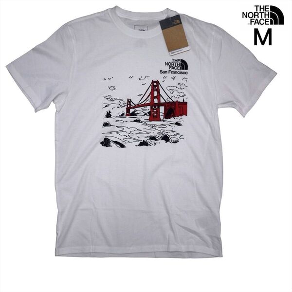 US限定 新品 ノースフェイス M サンフランシスコ 半袖Tシャツ 白 THE NORTH FACE