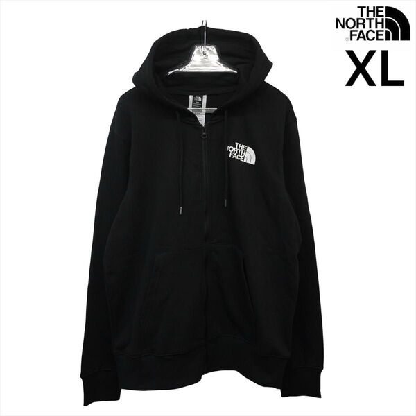USA限定 新品 ノースフェイス フルジップパーカー XL 黒 日本未発売 THE NORTH FACE