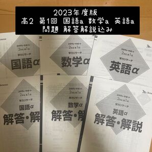 ベネッセ スタディーサポート 2023年 高2 第1回 学力リサーチ 英語a 数学a 国語a 問題 解答解説込み