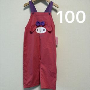 しまむら サンリオコラボマイメロディー マイメロ サロペット100サイズ
