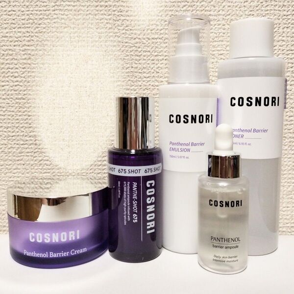 コスノリ COSNORI パンテノールバリアトナー エマルジョン バリアアンプル バリアクリーム パンテショット675