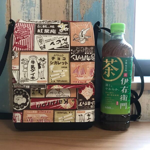 580 廃盤 帆布 昭和 レトロ 和柄 デニム 帆布 ハンドメイド スマホポーチ