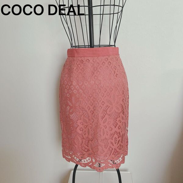 COCO DEAL レース タイトスカート