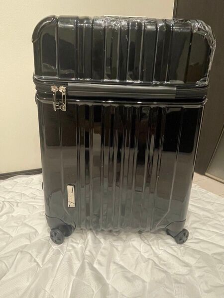 スーツケース 63L 黒 フレーム トップオープン トラストップ ハードケース キャリーケース TSAロック搭載 トラベリスト