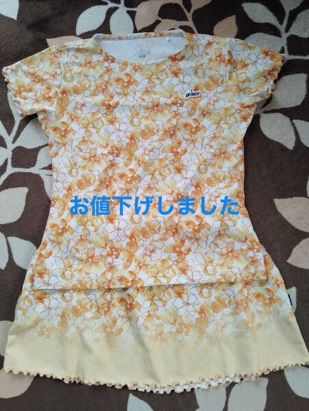 princeプリンス セットアップ上下(M)オレンジ花柄