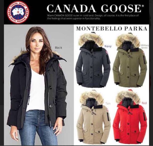 国内正規品CANADA GOOSE カナダグース モンテベロパーカー ダウンジャケット ベージュ