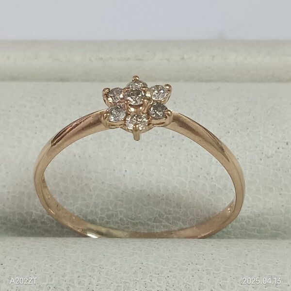 ★サイズ18号★K18ピンクダイヤモンドリング★0.20ct
