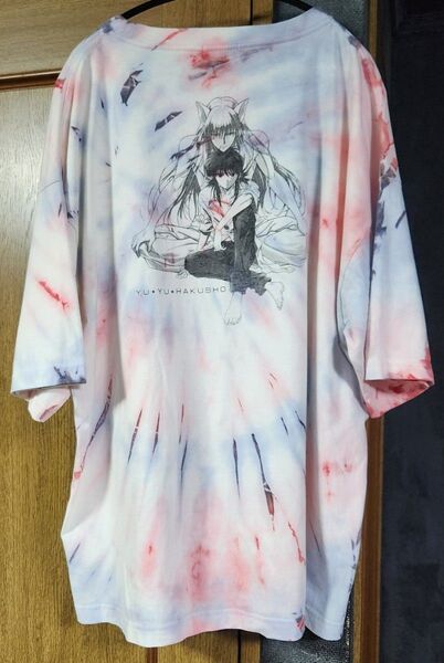 幽遊白書 しまむら 半袖Tシャツ タイダイ染め バックプリント 蔵馬 妖狐