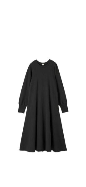 新品 グリーンレーベル ウラケフレアワンピース green label 長袖 ブラック ワンピース