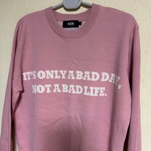 アズール ピンク メッセージニット Lサイズ