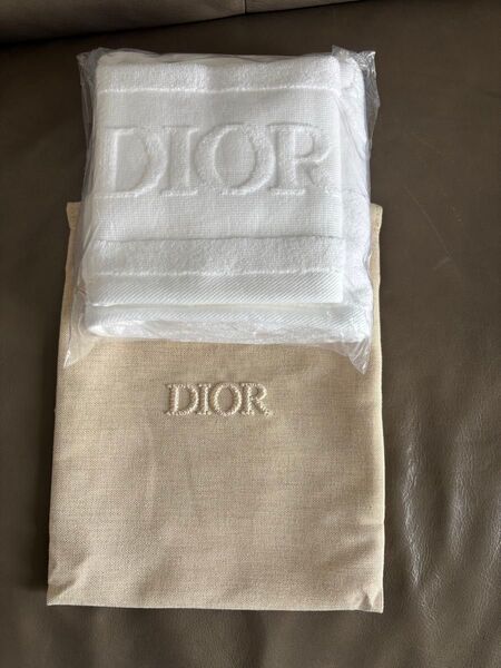 Dior ノベルティ タオルセット 巾着付き