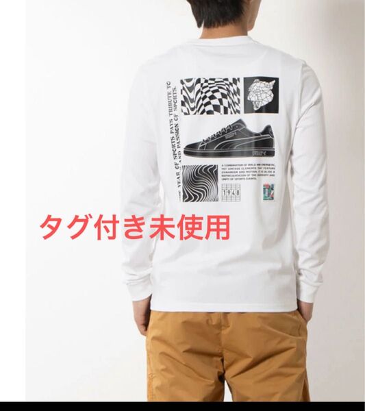 メンズ 長袖Tプーマ ロンT Tシャツ_(PUMA WHITE)