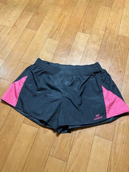 kissmark ランニングショーツ レディース ブラック ピンク s