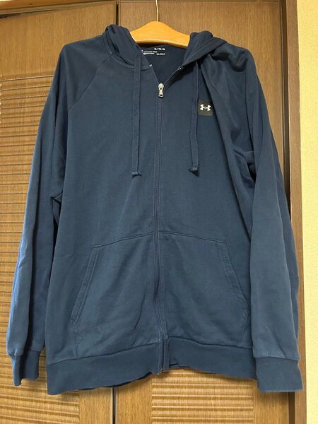 Under Armour ネイビー XL フルジップパーカー アンダーアーマー