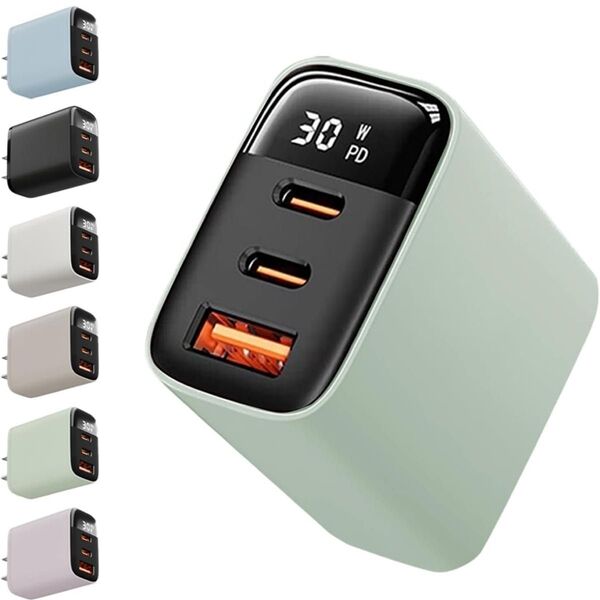 iphone16シリーズ対応・3ポート同時急速充電器 30W PD対応 3ポート3in1シーフォーム
