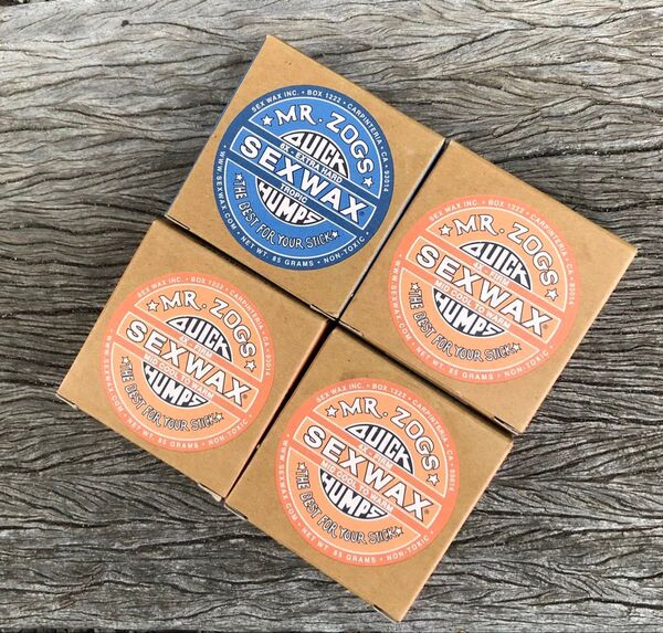 新品、SEX WAX 4個セット サーフィン ワックス オレンジラベル3個&ブルーラベル1個