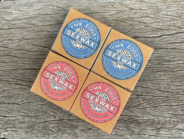 新品、SEX WAX 4個セット サーフィン ワックス レッド&ブルーラベル