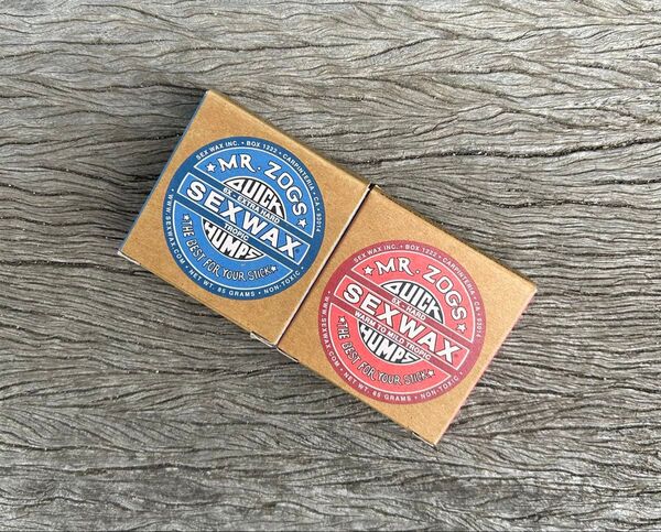 新品、SEX WAX 2個セット サーフィン ワックス レッド&ブルーラベル