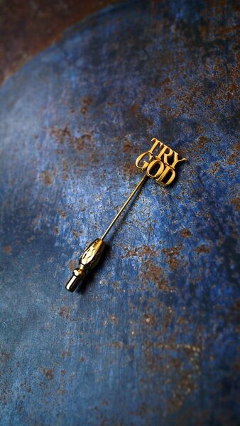 【1970s】TIFFANY&Co. ティファニー TRY GOD ラペルピン 《K14YG ハットピン ヴィンテージ オールド