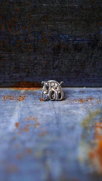 【1970s】TIFFANY&Co. ティファニー TRY GOD ピンバッチ 《シルバー925 ヴィンテージ オールド》