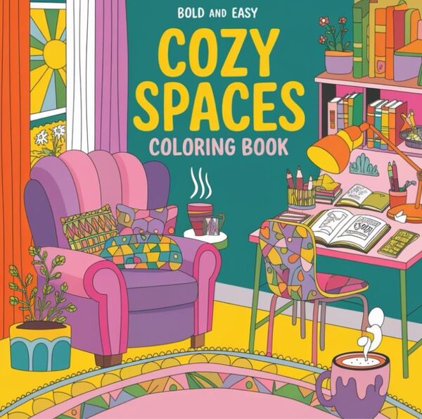 大人の塗り絵COZY SPACES COLORING BOOK