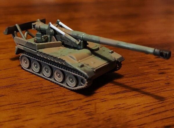 自衛隊制式装備コレクション 1/144 M110 203mm自走榴弾砲 野戦特科装備 2色迷彩 ザッカ JGSDF 陸上自衛隊