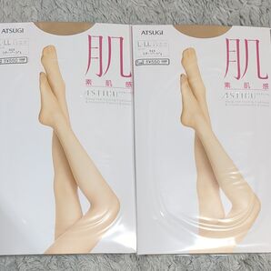 ASTIGU ストッキング シアーベージュ L〜LL 2点