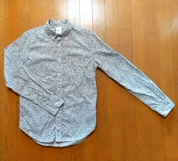 【美品】ギャップ GAP ボタニカルプリントボタンダウンシャツ サイズS
