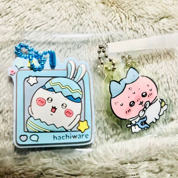 アクリルチャーム ぷっくりラバマスグミ ちいかわ ハチワレセット キーホルダー