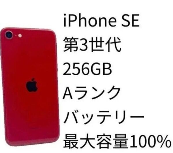 iPhone SE 第3世代 256GB Aランク SIMフリー