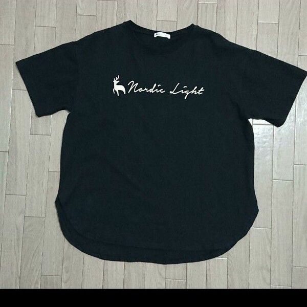Nordic Light Tシャツ 半袖Tシャツ トップス 黒 カットソー クルーネック Tシャツ