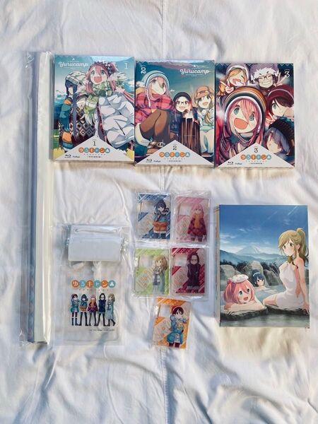 【とらのあな特典付】アニメ ゆるキャン season1 blu-ray 1,2,3巻セット