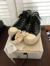 送料込 visvim skagway lo folie 9 black ブラック エナメル ビズビム ヴィズヴィム スカグウェイ スニーカー 靴 クツ パテント レザー_画像1