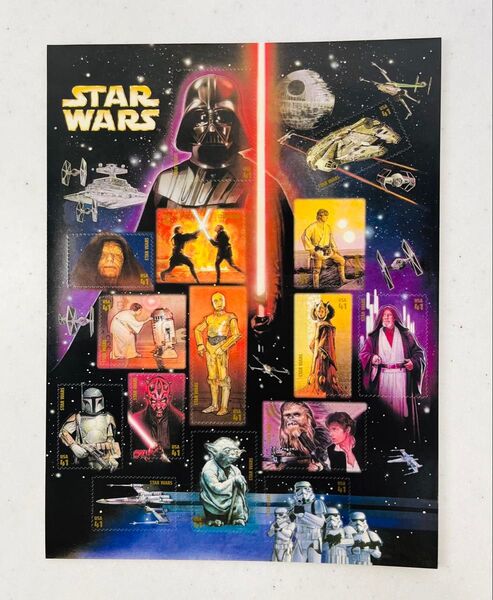 STAR WARS 切手シート 未使用