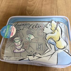新品ビニールポーチ マチ付き ふしぎの国のアリス ダイソー