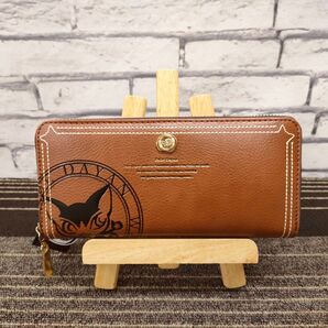 ★新品★ ベベダヤン ラウンドファスナー長財布 コアスタンプ ブラウン