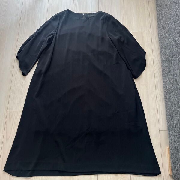 GREEN LABEL RELAXING ブラック ワンピース 七分袖