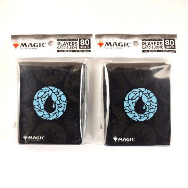 MTG プレイヤーズカードスリーブ MANA-MINIMALIST 青マナ(パターン) (MTGS-293)【2パック 新品未開封-4970381802059】