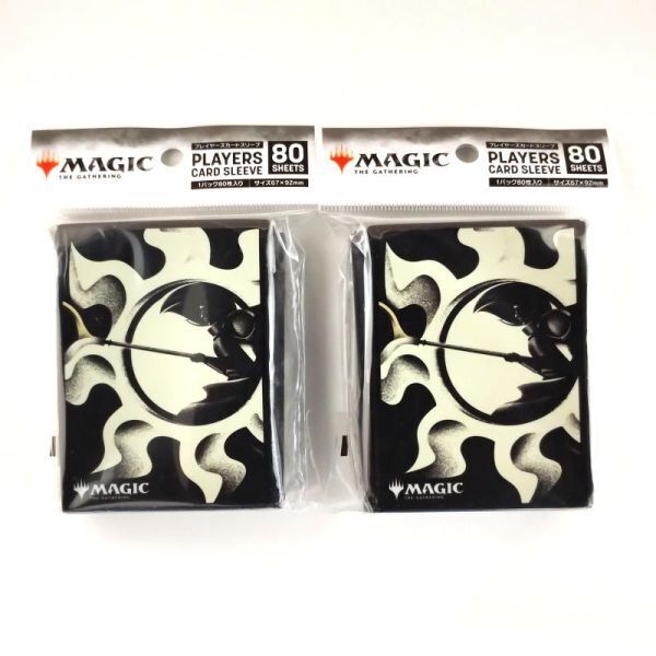 MTG プレイヤーズカードスリーブ MANA-MINIMALIST 白マナ (シンボル) (MTGS-298)【2パック 新品未開封-4970381802639】