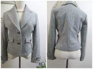  beautiful goods KLEIN PLUS jacket silver button 38 free shipping! z