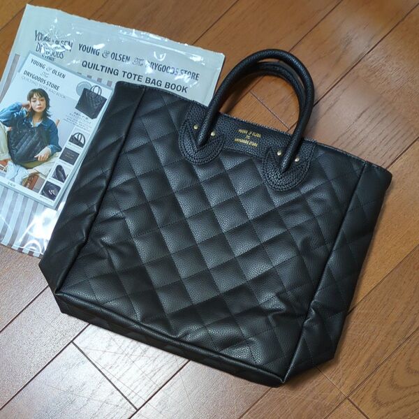 最終値下げ 値下げ不可 YOUNG & OLSEN ヤングアンドオルセンムック本キルティングトートバッグ