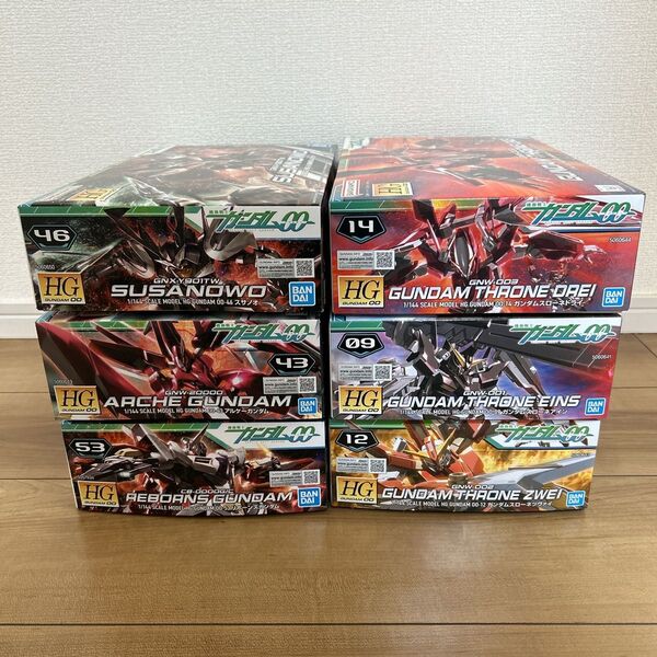 HG ダブルオー アルケー リボーンズ スサノオ アイン ツヴァイ ドライ セット ガンダム ガンプラ 未組立
