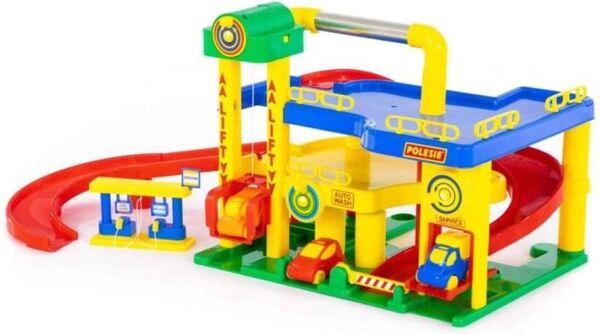 POLESIE ポリシエ ヨーロッパ玩具 海外 おもちゃ 車 ガレージNo.1 ヨーロッパ玩具 ミニカー 立体駐車場 洗車場