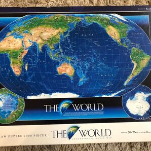 ジャンク【欠品】 1000ピース the world 光るパズル 地球