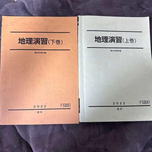 駿台地理科編 地理演習(上巻)(下巻) 2冊セット 2022